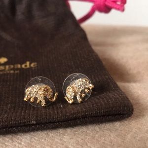 Kate Spade Gold Elephant Earrings